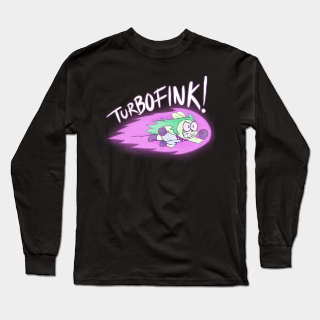 Turbo Fink! Long Sleeve T-Shirt by Gurinn